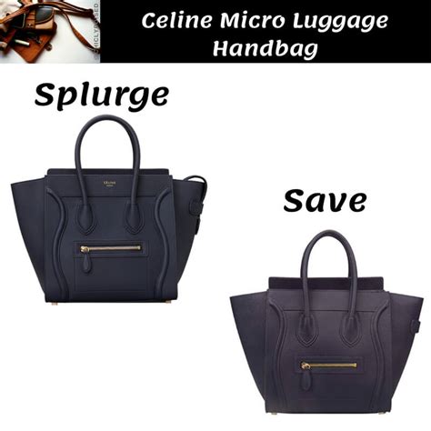 celine micro luggage handbag dupe
